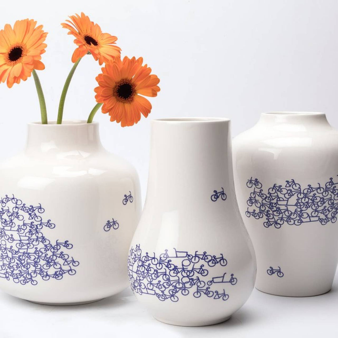 Delft Blue Bike Vase No. 3