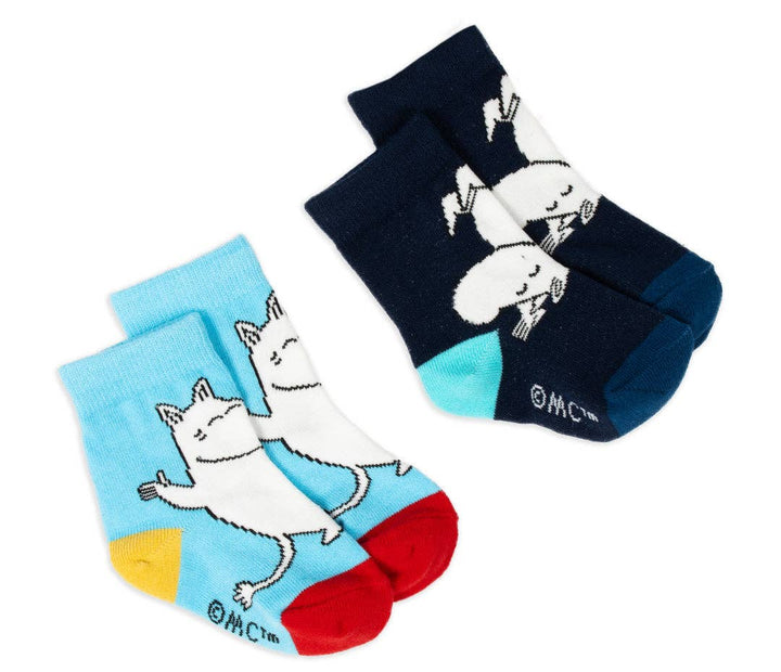 Baby Double Pack Moomintroll Socks: 25-27