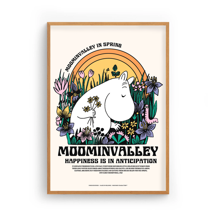 Moomintroll Meadow Poster: 50x70cm