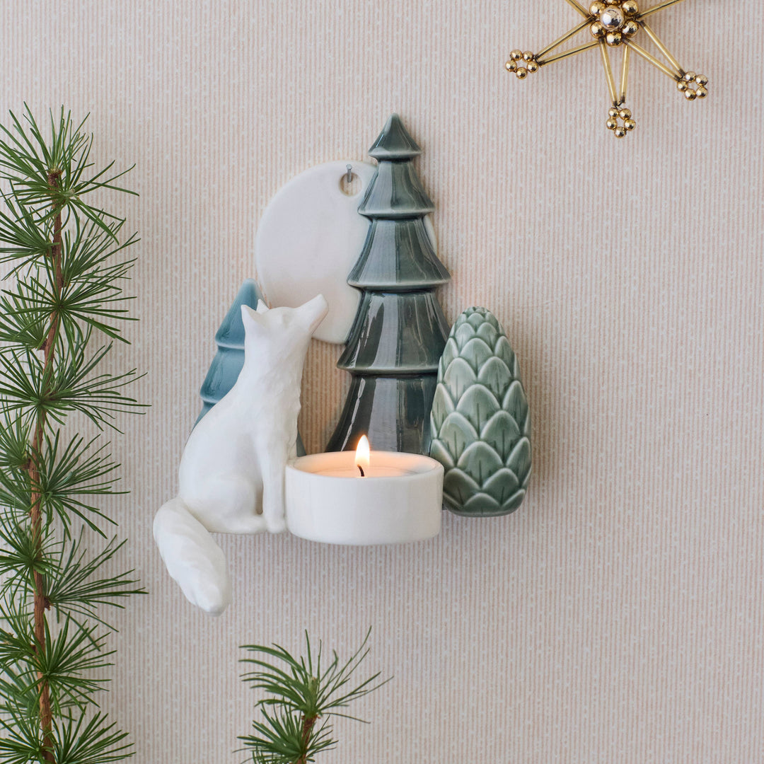 Winter Stories Fox Wall Votive