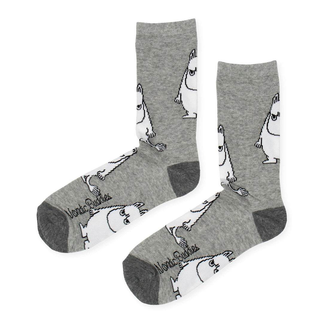 Moomintroll Grumpy Men Socks - Grey: EU 40-45