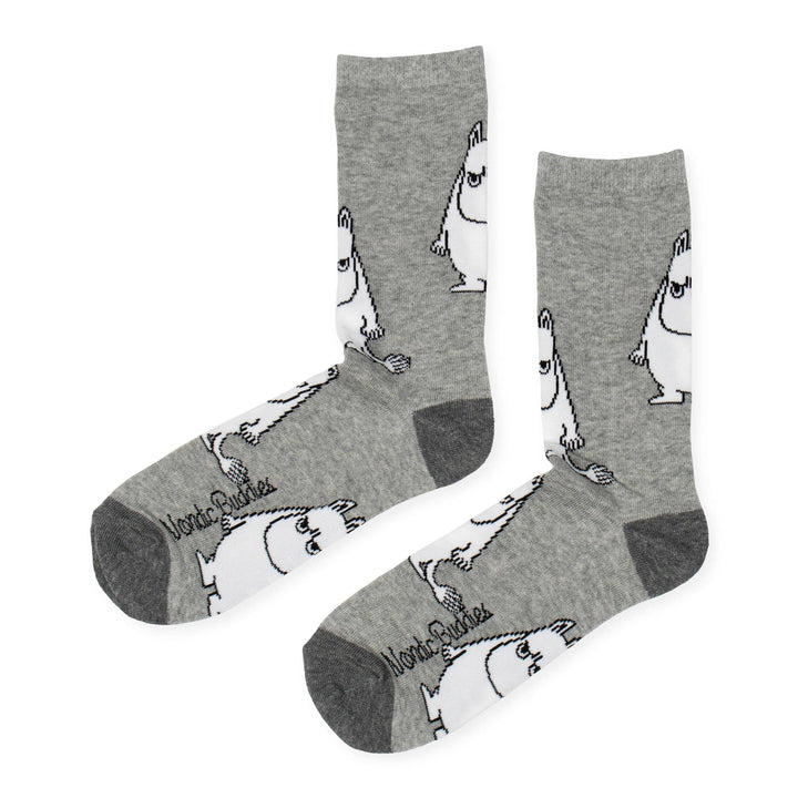 Moomintroll Grumpy Men Socks - Grey: EU 40-45