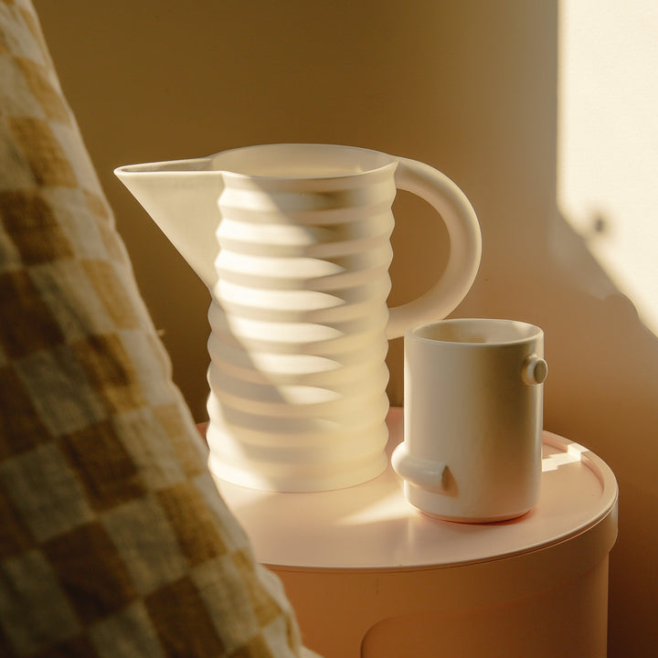 Pleated Pitcher - High Gloss