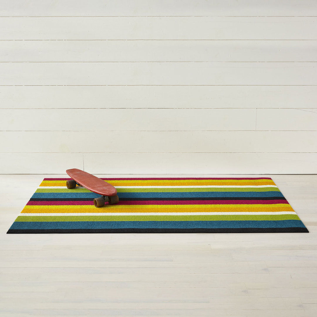 Bold Stripe Shag Mat