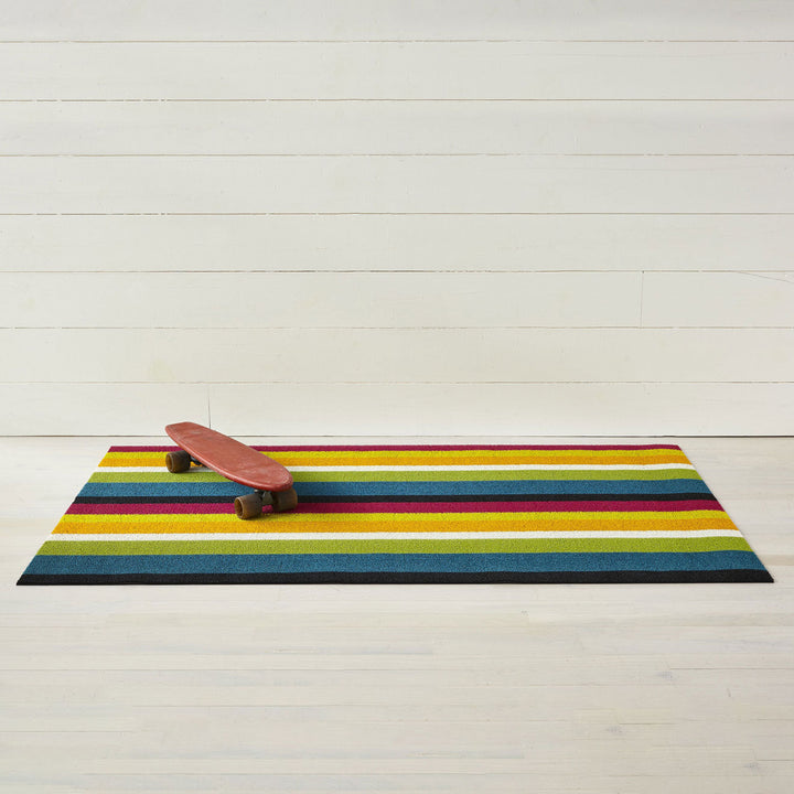 Bold Stripe Shag Mat