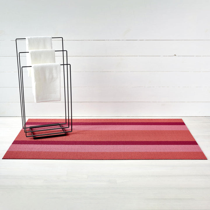 Bold Stripe Shag Mat