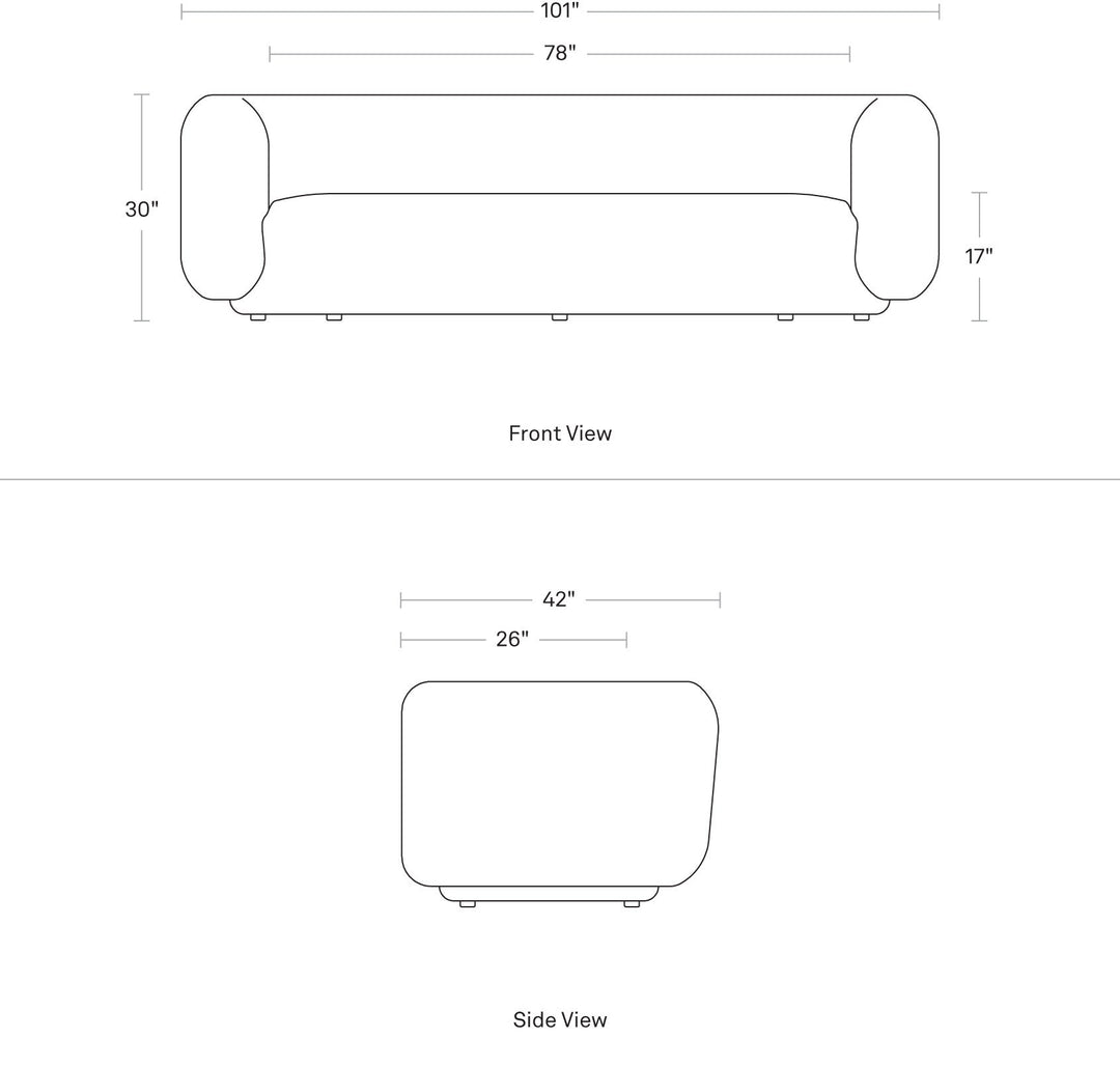 Bustle 101" Sofa