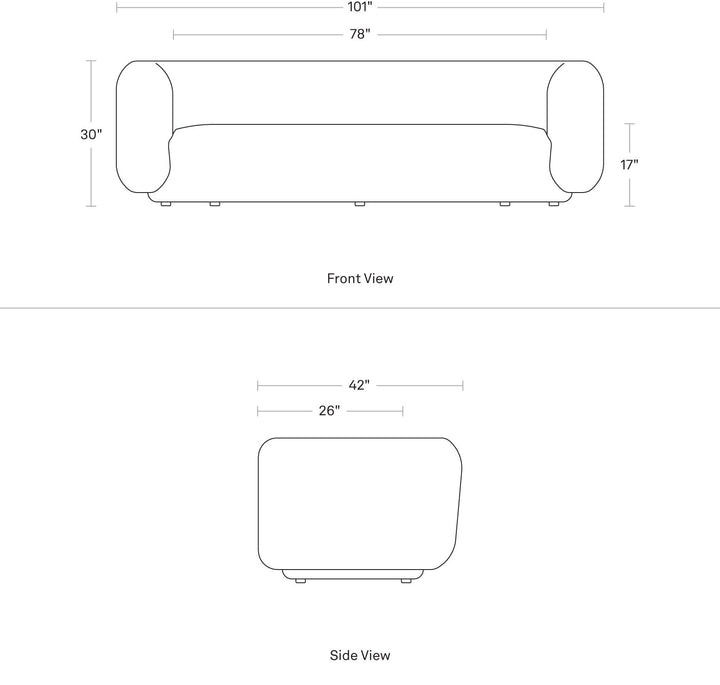 Bustle 101" Sofa