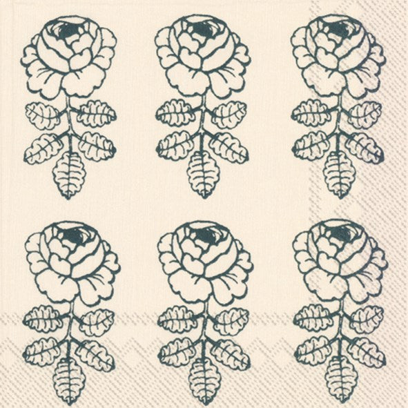 vihkiruusu cream green cocktail paper napkins