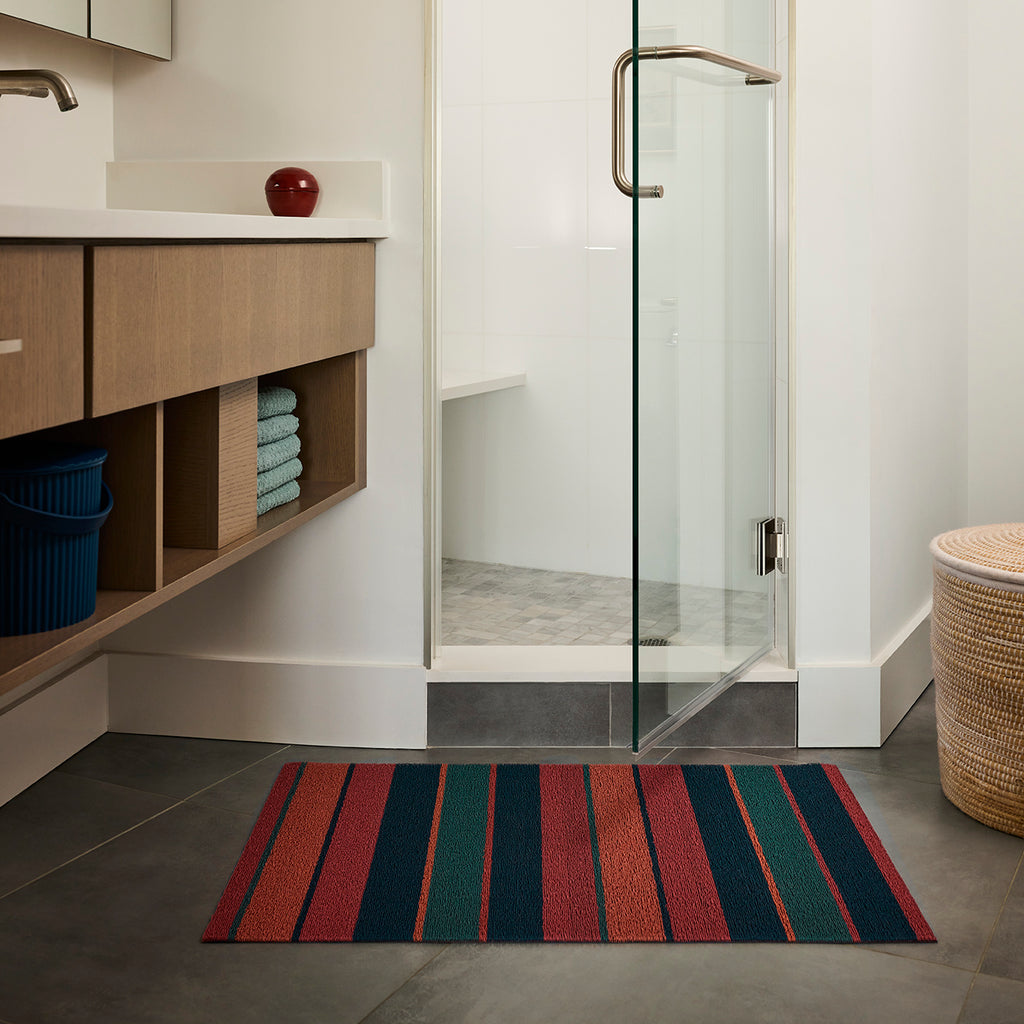 Bolt Stripe Shag Mat