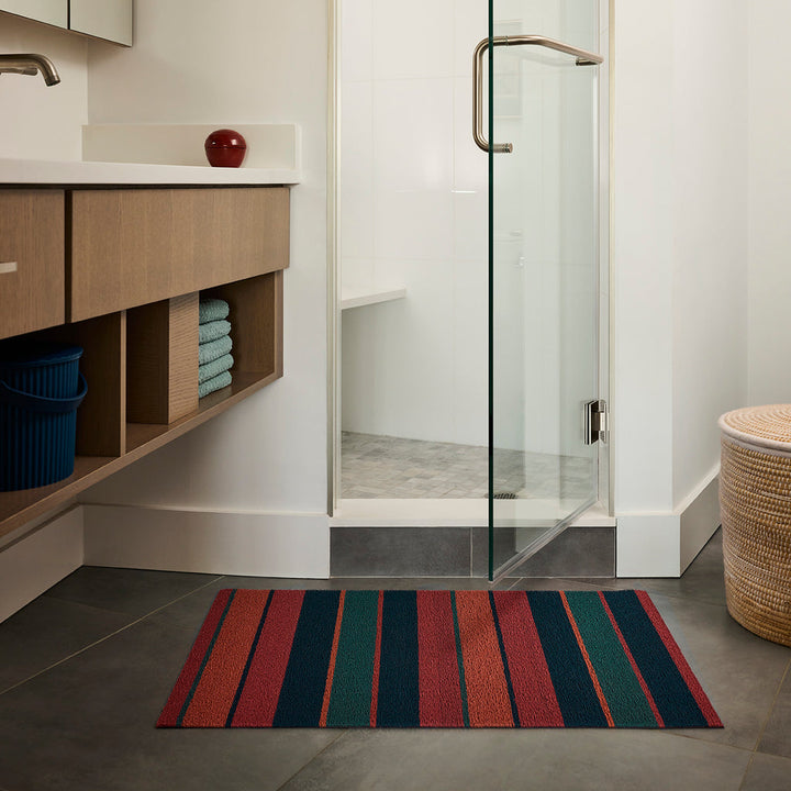 Bolt Stripe Shag Mat