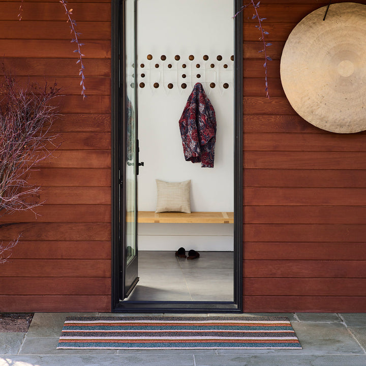 Pleat Stripe Shag Mat