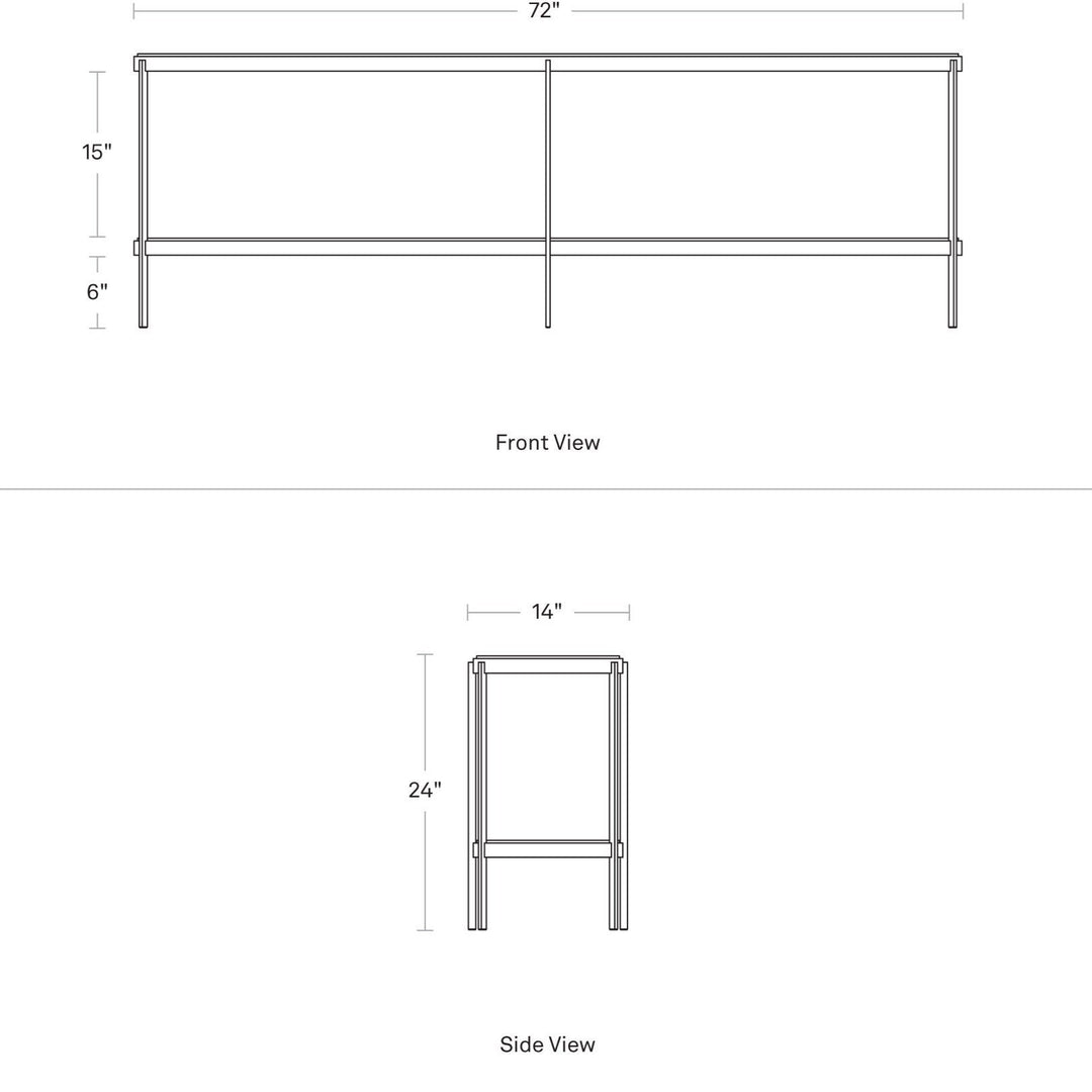 Comehither Long and Low Console Table