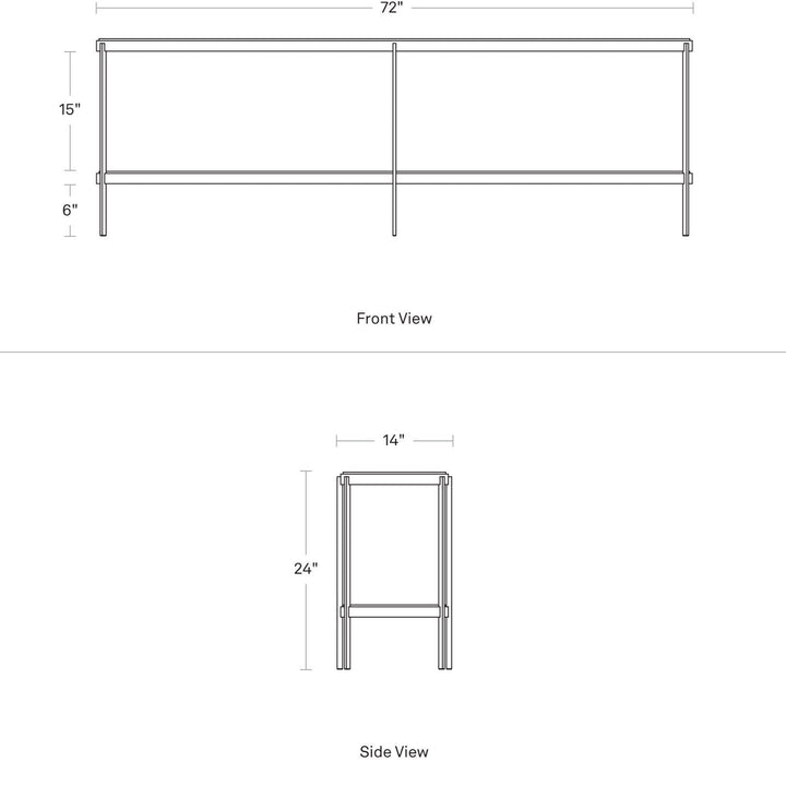 Comehither Long and Low Console Table