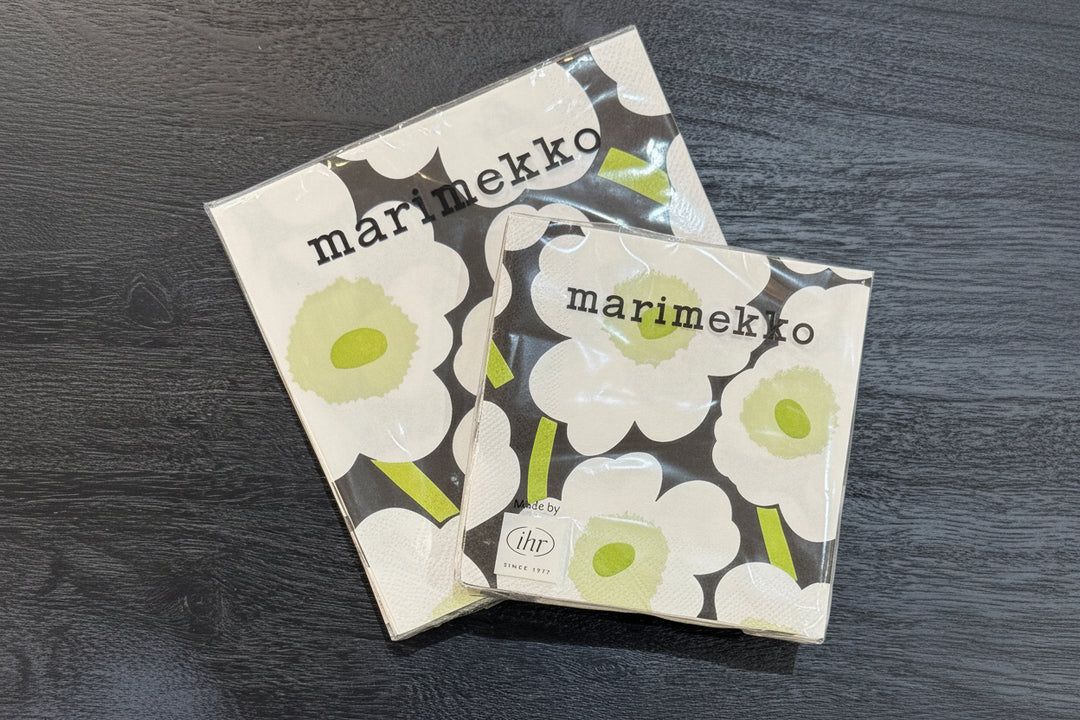 Unikko Paper Napkins - Black