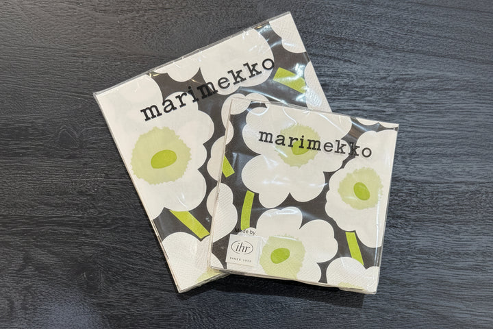 Unikko Paper Napkins - Black