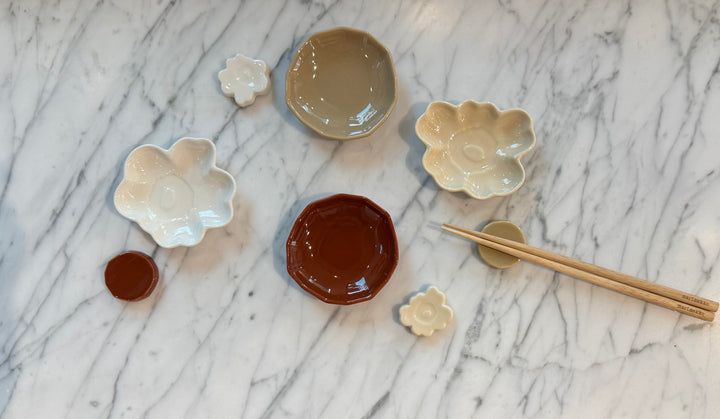 Unikko & Kivet Small Shaped Plates : 4 pcs set