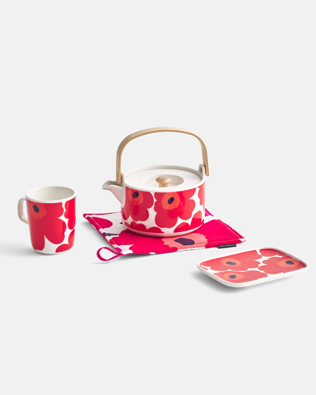 unikko mug 2,5 dl - red