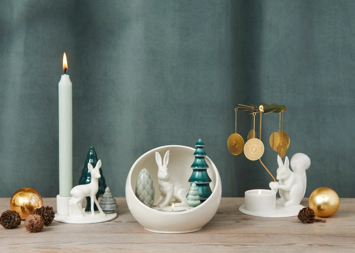 Winter Stories Bambi Candlestick Holder