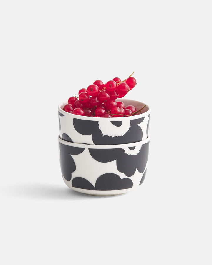 unikko black bowl 2,5 dl