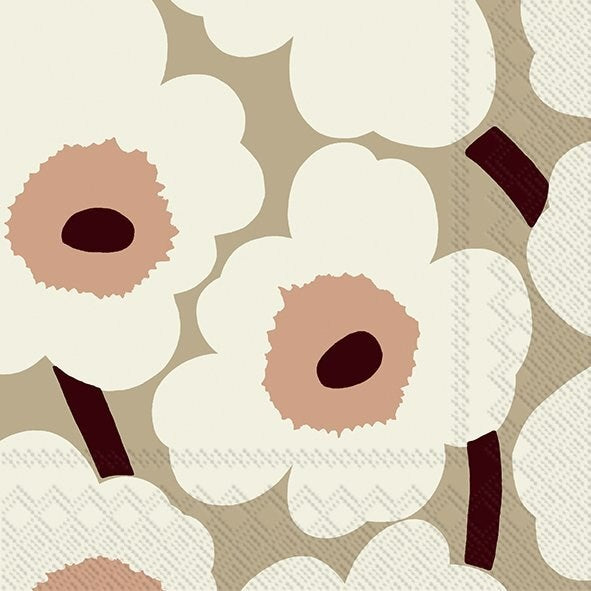 unikko cream lunch paper napkins