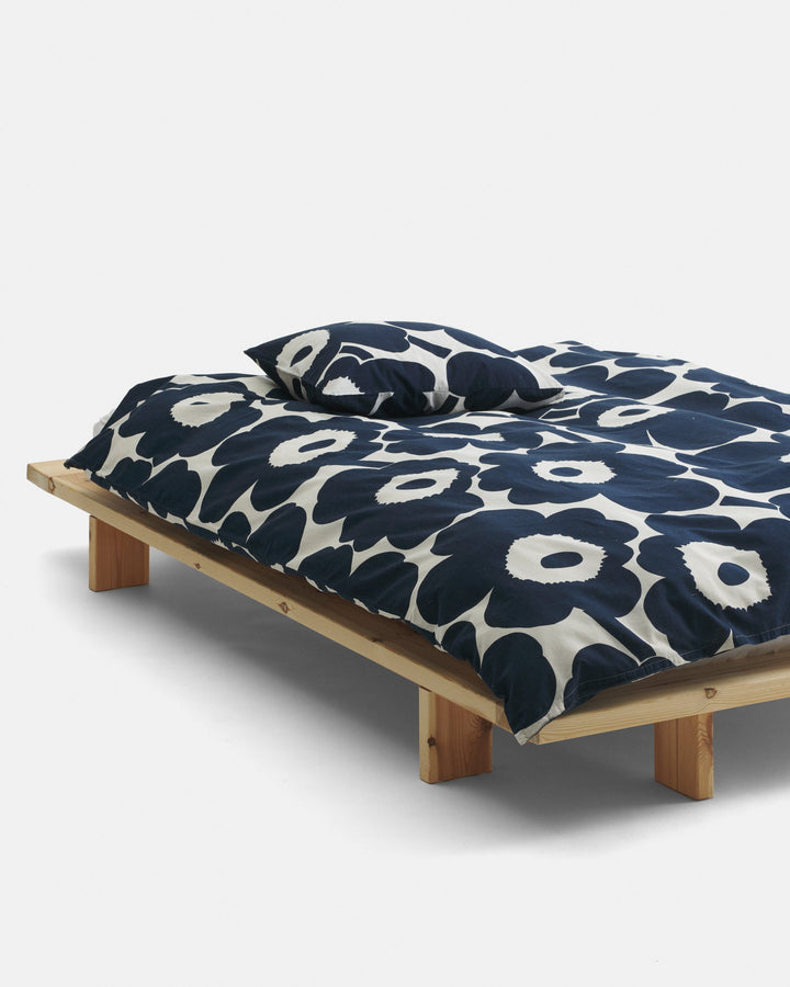 unikko euro duvet cover queen navy