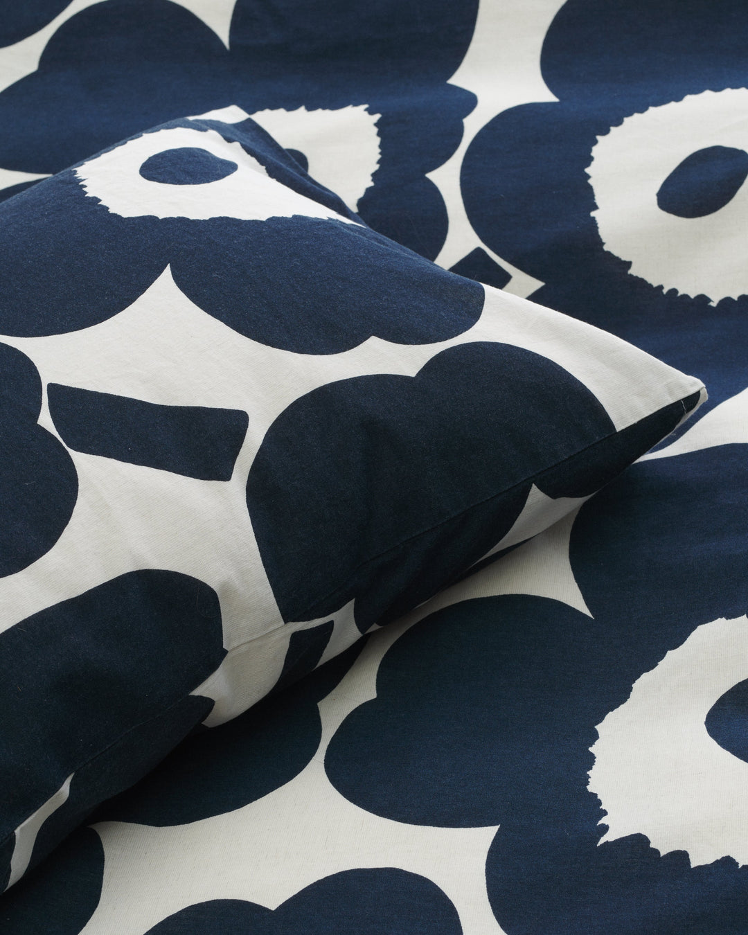 unikko euro duvet cover queen navy
