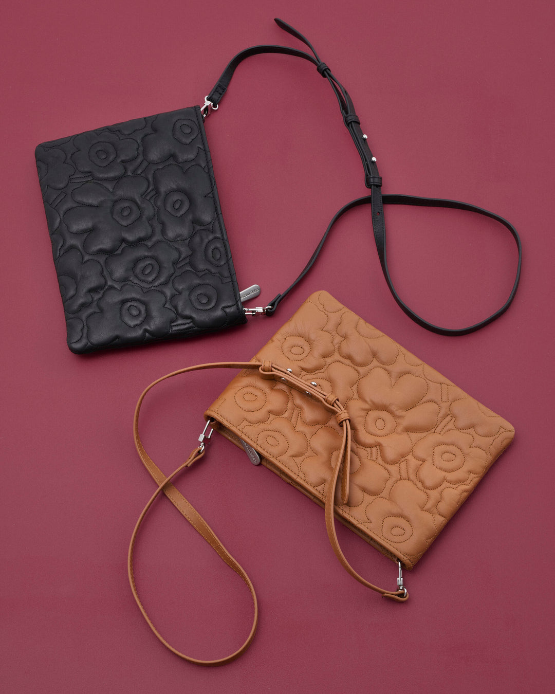 Vieno Unikko Leather Bag - Black
