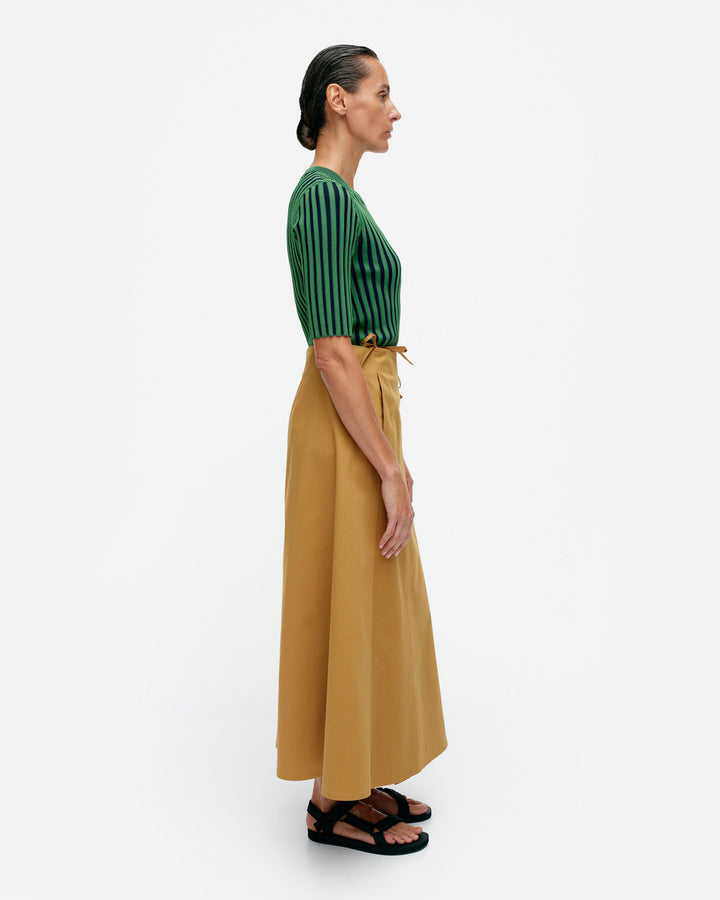 raate solid - cotton wrap skirt