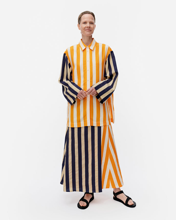 kahlaus merirosvo cupro mix wrap skirt