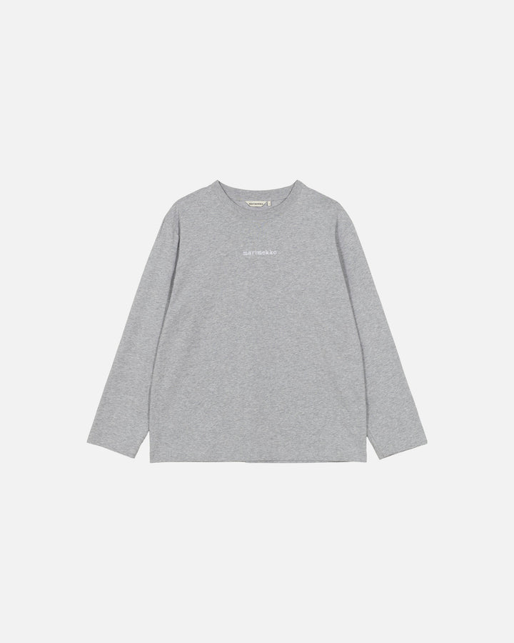 kioski biitti logo long sleeve shirt - grey