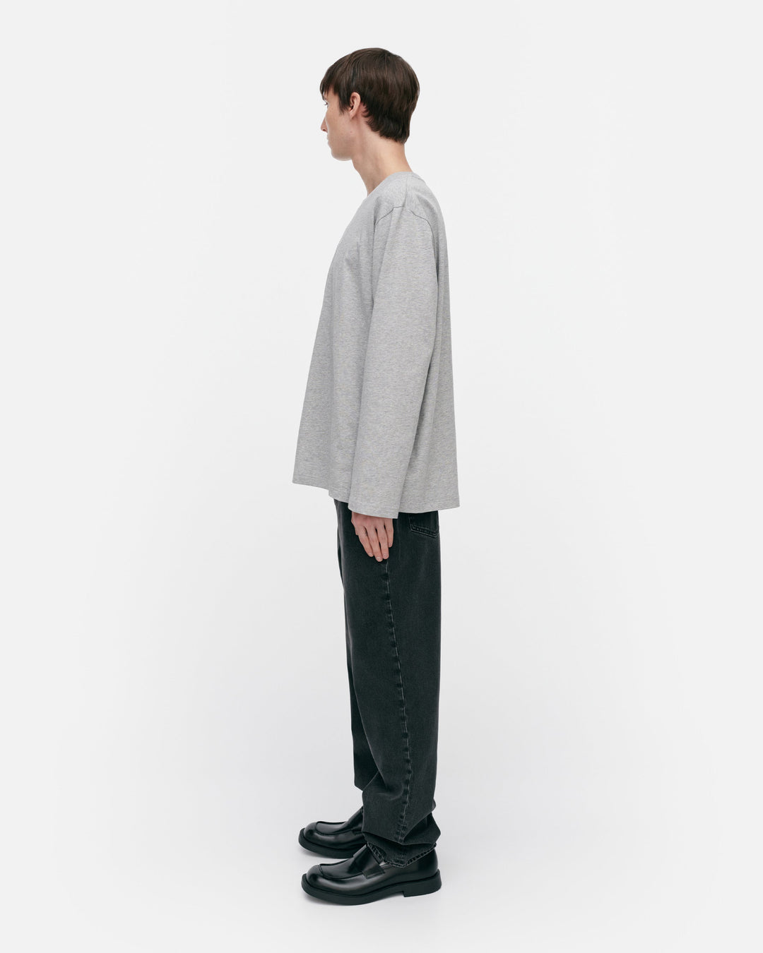 kioski biitti logo long sleeve shirt - grey