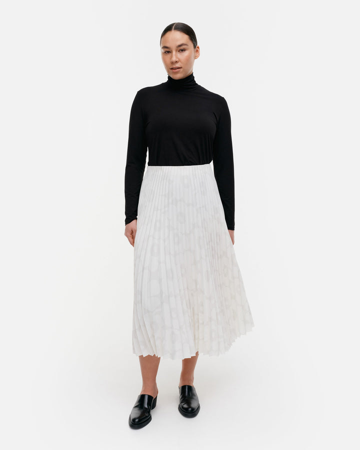 myy unikko pleated skirt - white