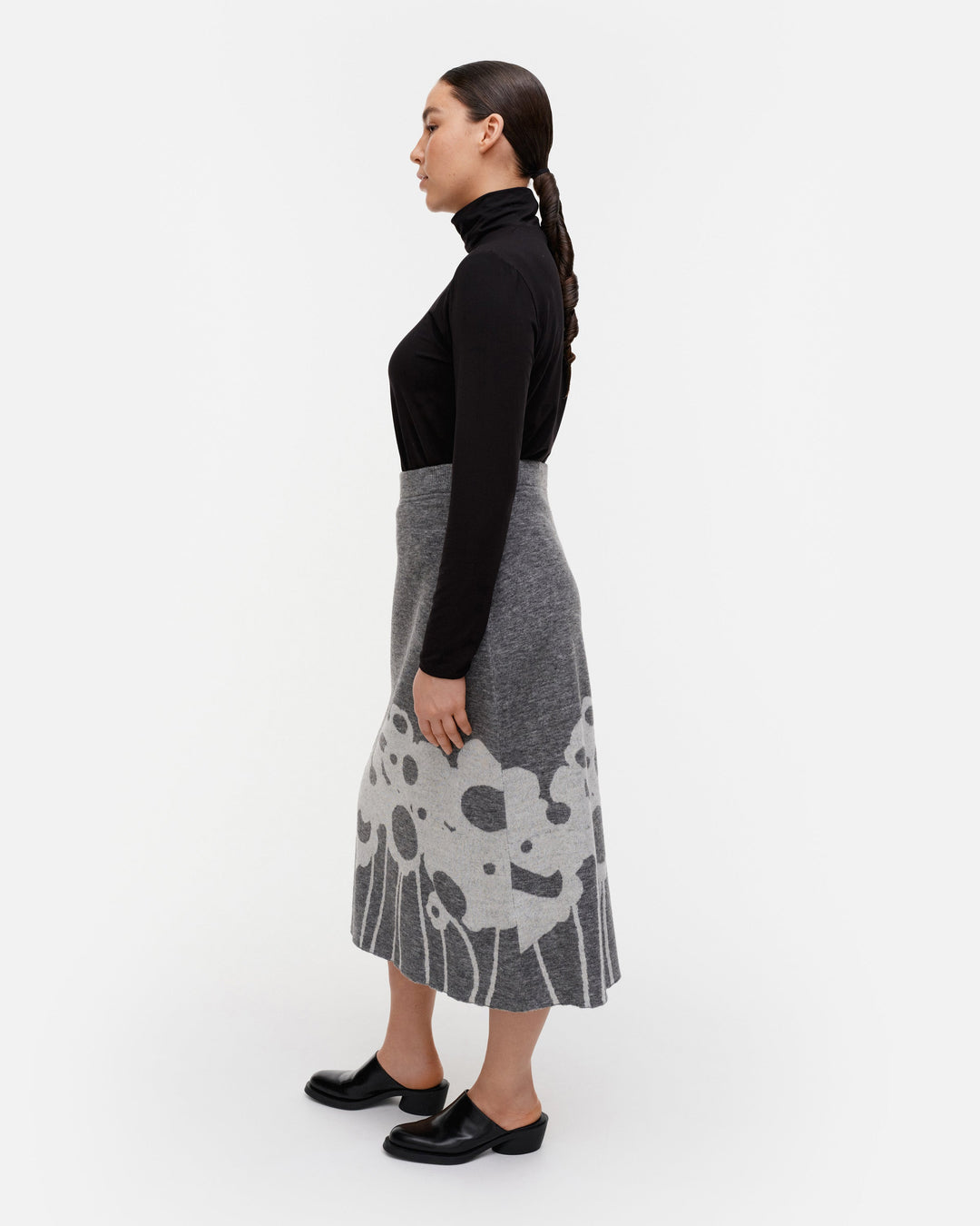 pieli lammet knitted wool skirt (S)