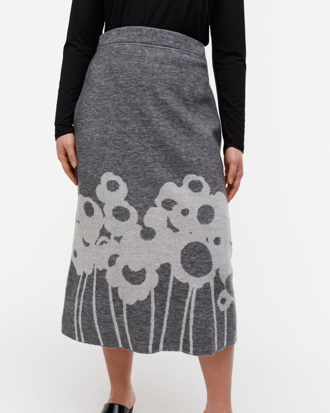 pieli lammet knitted wool skirt (S)