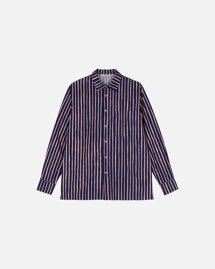 jokapoika unisex shirt - indigo/blush