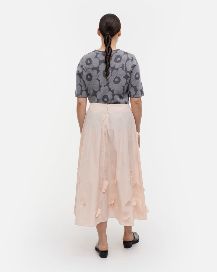 kumarrus 3D unikko skirt - blush