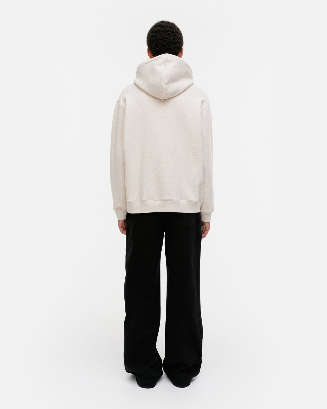 kioski luuppi ii unikko placement hoodie - cream/coral