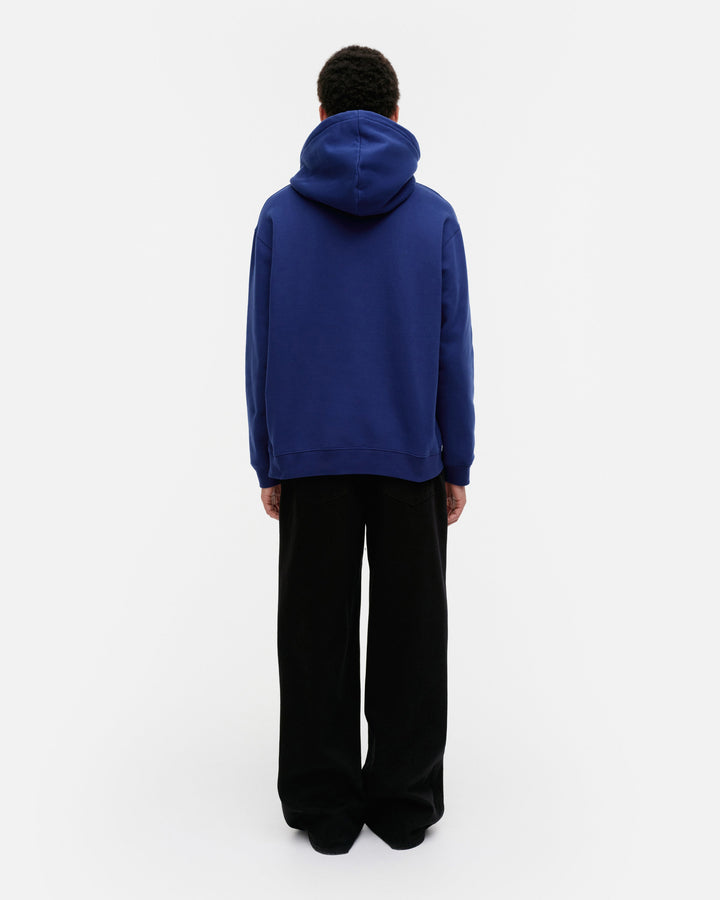 kioski luuppi unikko placement hoodie - blue/red