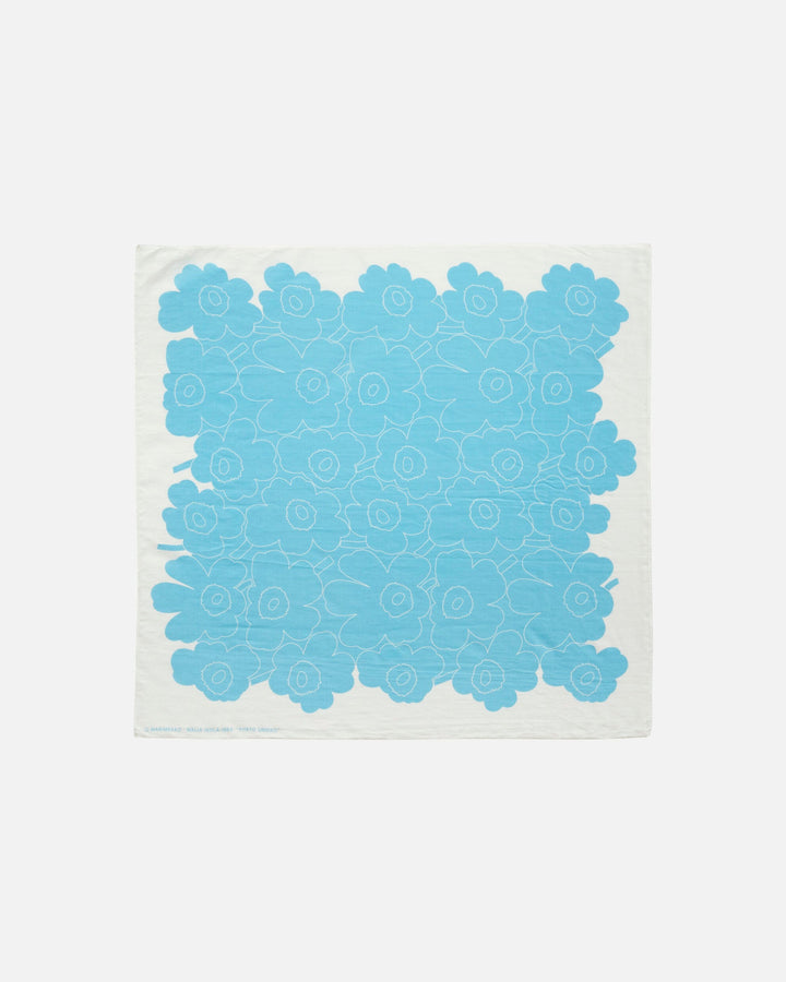 keskiö piirto unikko scarf - light blue
