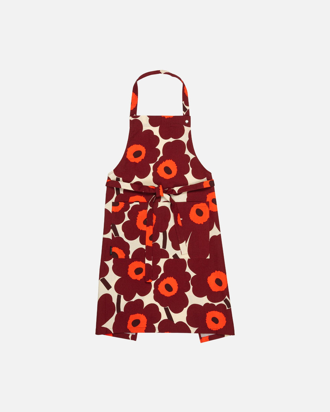 pieni unikko apron - maroon