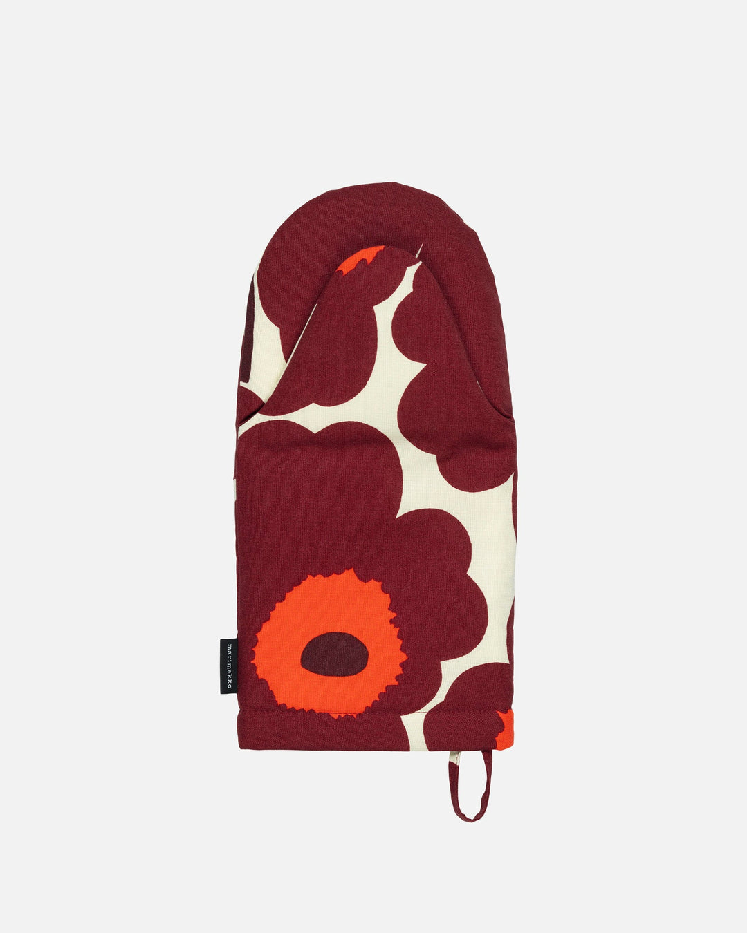 pieni unikko oven mitt - maroon