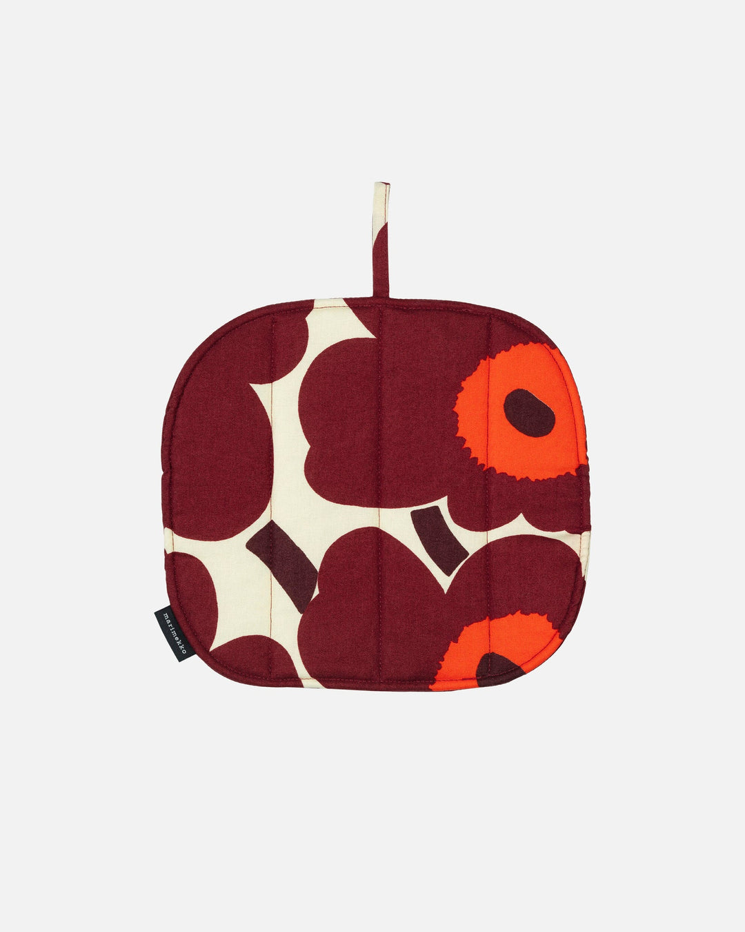 pieni unikko pot holder - maroon