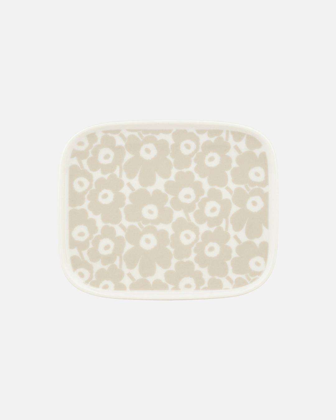 pikkuinen unikko plate 15 x 12 cm - cream