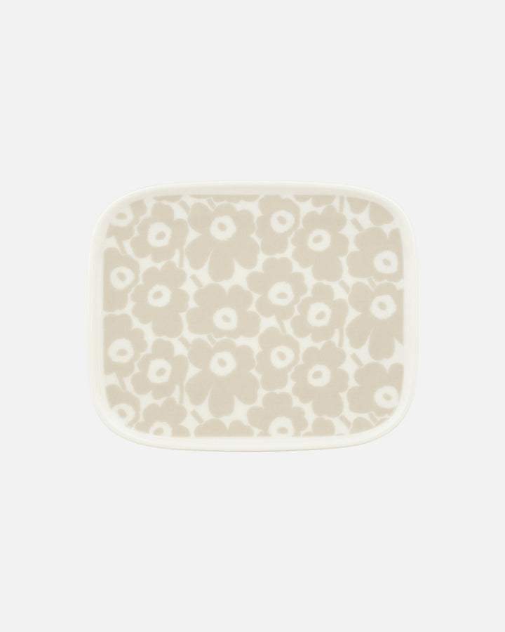 pikkuinen unikko plate 15 x 12 cm - cream