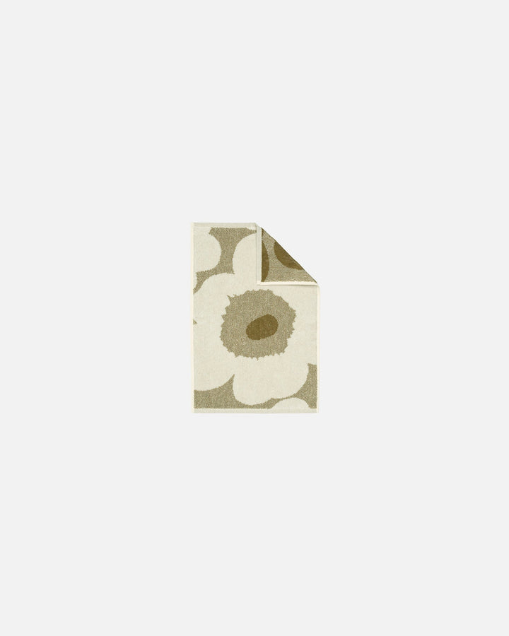 unikko guest towel - green umber