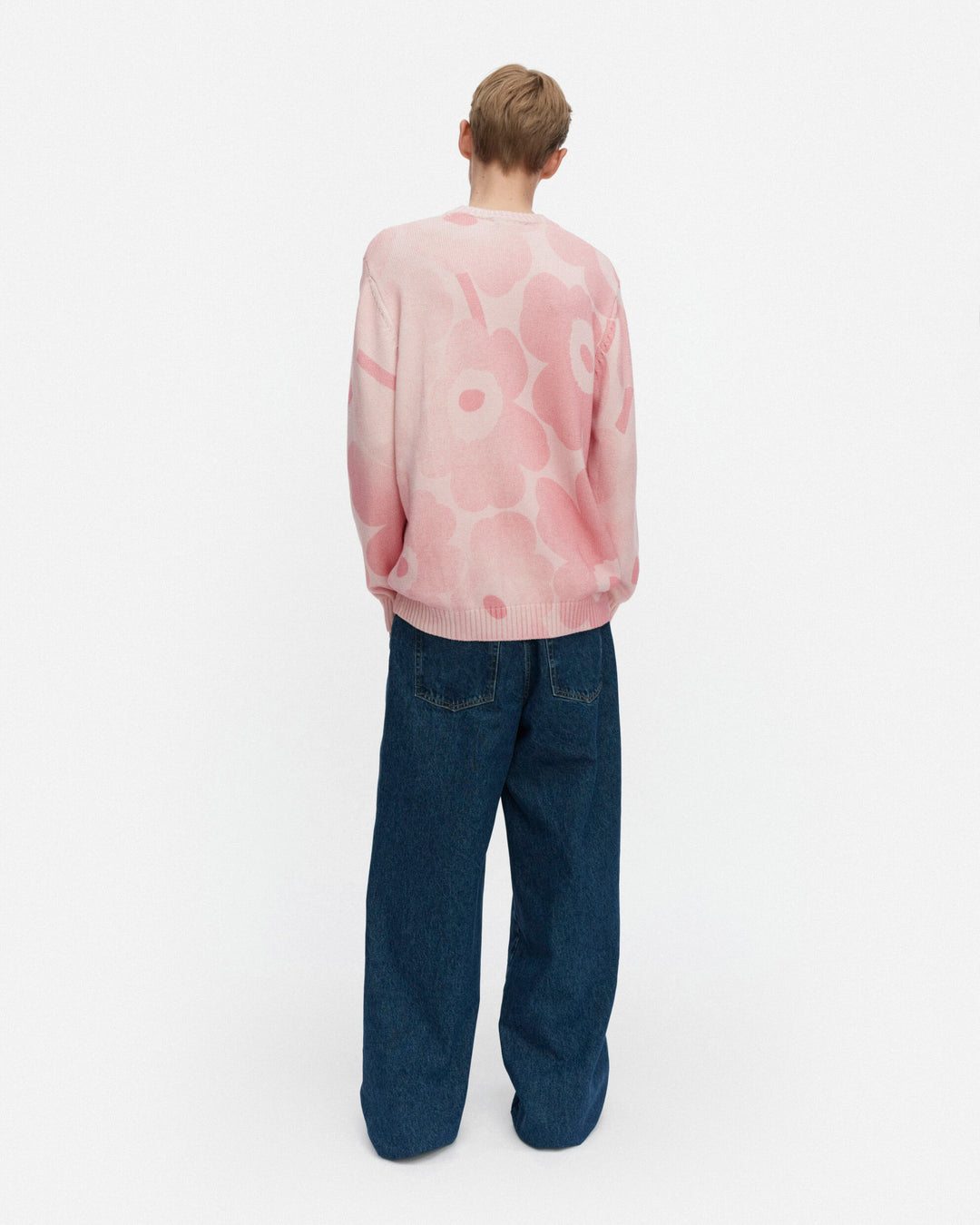 puuteri unikko kioski knitted pullover - pink