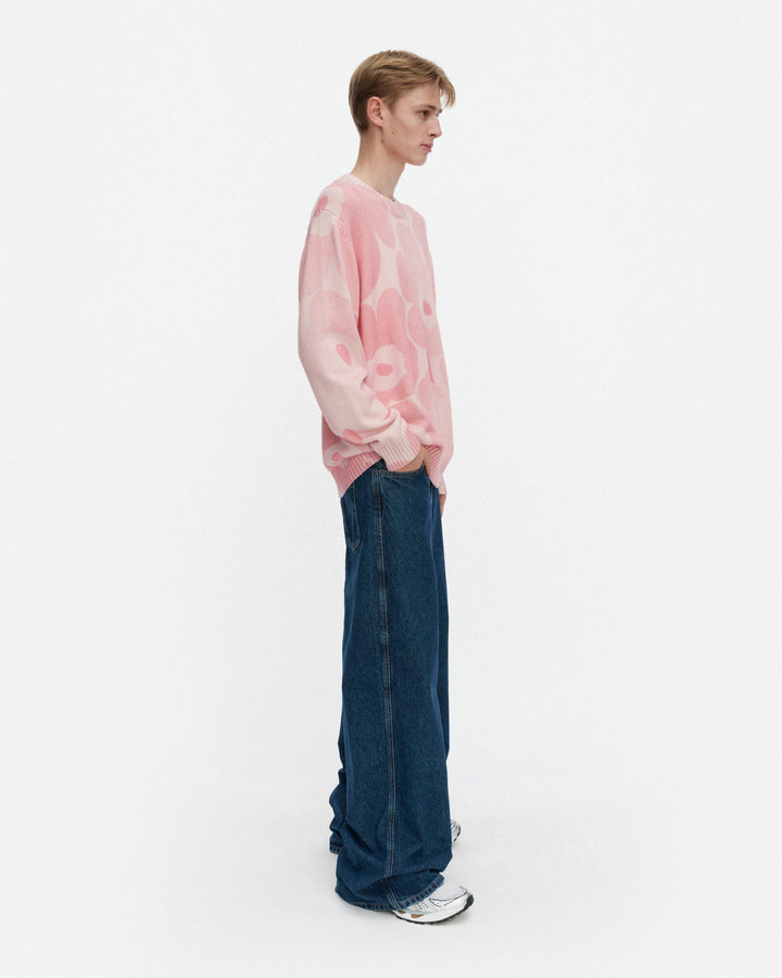 puuteri unikko kioski knitted pullover - pink