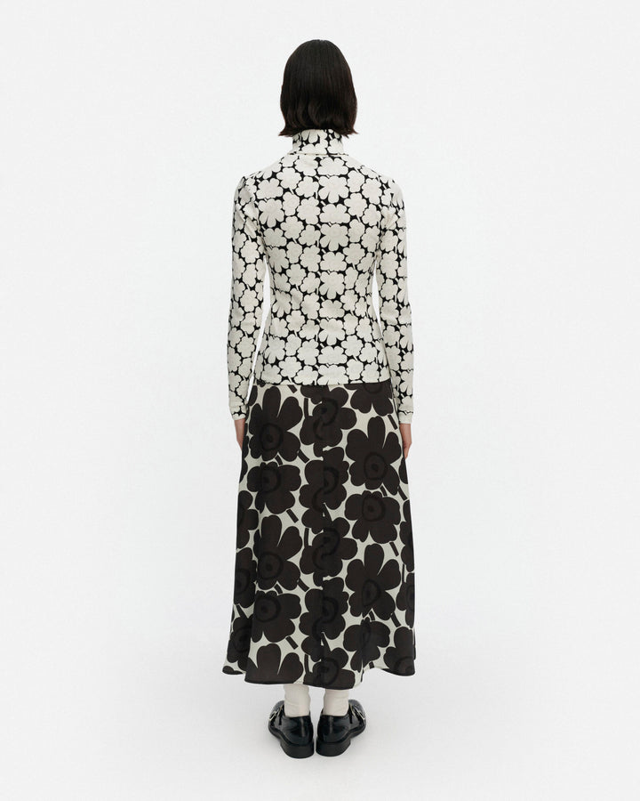 emali unikko turtleneck shirt - black/white