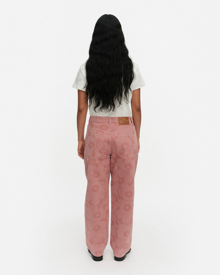 maridenim barrel jeans unikko - pink